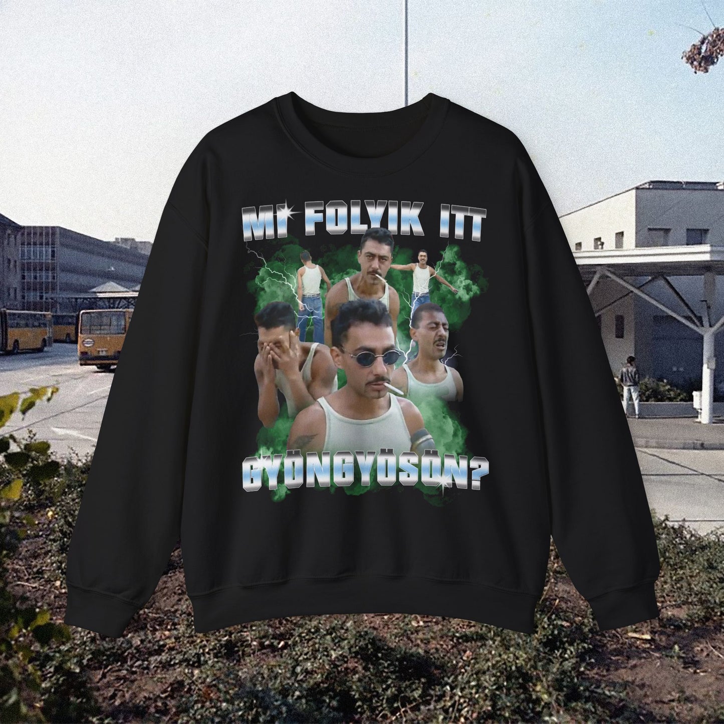 Mi folyik itt Gyöngyösön? - 90-es évek styled pulcsi