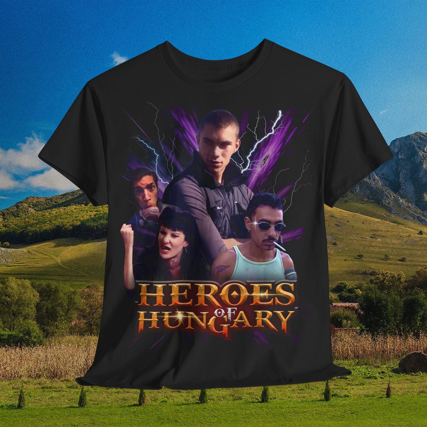Heroes of Hungary - All stars - Magyarország legendái - 90-es évek styled póló