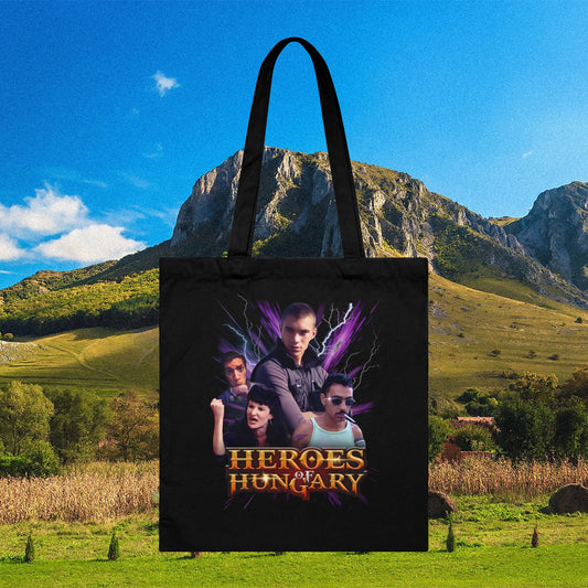 Heroes of Hungary - All stars - 90-es évek styled Organikus pamut tote bag