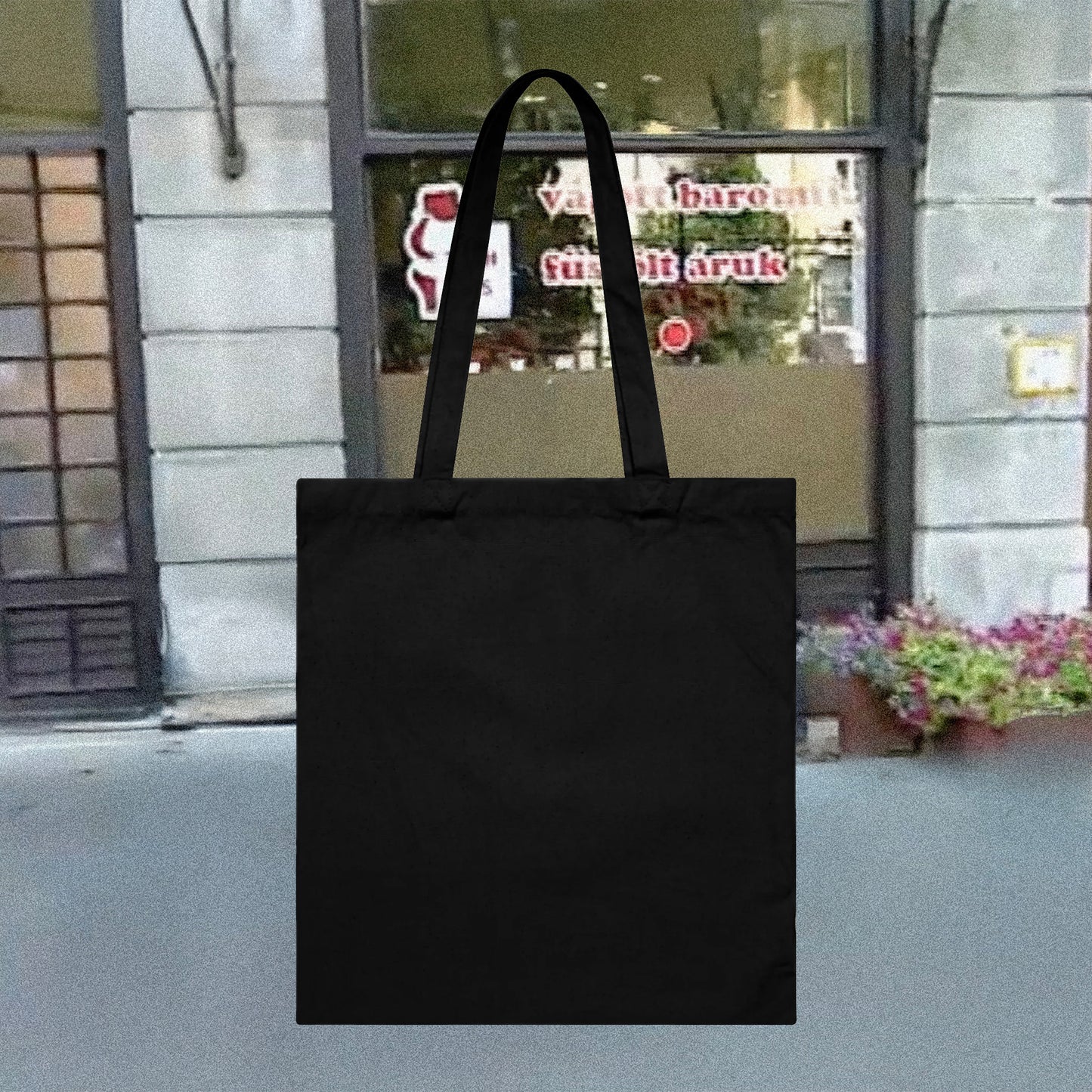 Mi folyik itt Gyöngyösön? - 90-es évek styled Organikus pamut tote bag