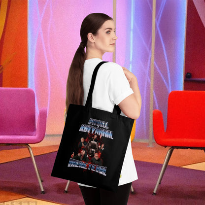 Pitbull kutyákkal megetetel - Vámpír Ági - Organikus pamut tote bag