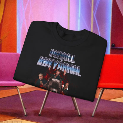 Pitbull kutyákkal megetetel - Vámpír Ági - 90-es évek styled pulcsi