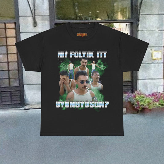 Mi folyik itt Gyöngyösön? - 90-es évek styled póló