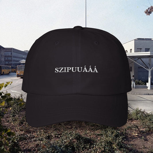 Szipuuááá - Alfonz a szipus - Hímzett fekete sapka