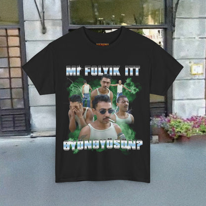 Mi folyik itt Gyöngyösön? - 90-es évek styled póló